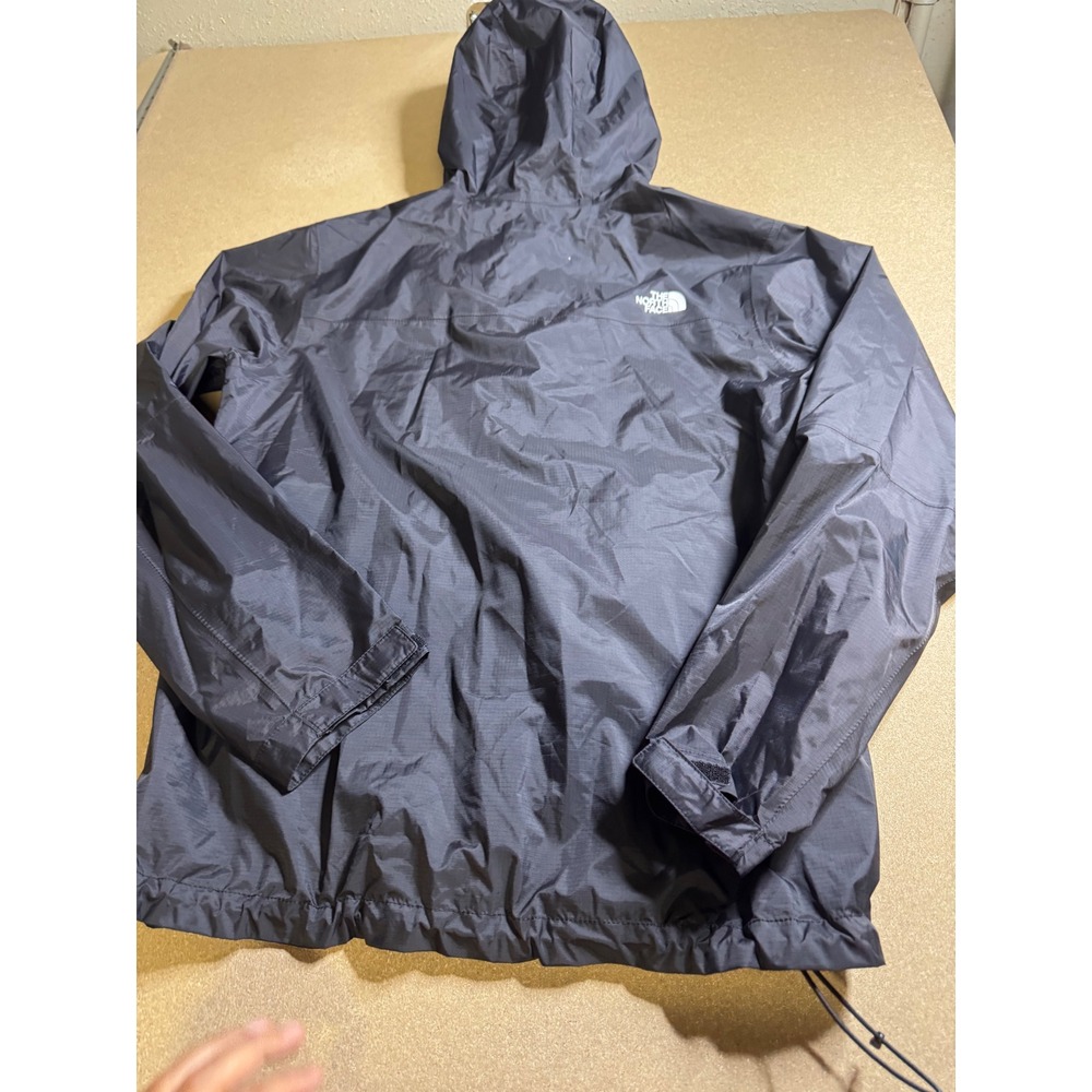 The North Face Mens DryVent Rain Jacket Black Hooded Waterproof Shell Medium - Picture 4 of 10